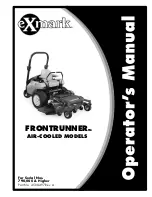 Exmark Frontrunner Operator'S Manual preview