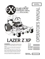 Exmark Laser Z XP Operator'S Manual preview