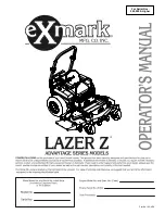 Предварительный просмотр 1 страницы Exmark Lawn Tractor Operator'S Manual