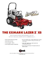 Exmark Lazer Z XS lXs25Kd605 Specifications preview