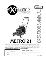 Exmark M216KASPC Operator'S Manual preview