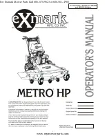 Exmark Metro HP Operator'S Manual preview