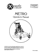 Предварительный просмотр 1 страницы Exmark METRO Operator'S Manual