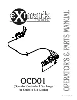 Preview for 1 page of Exmark OCD01 Operator'S & Parts Manual