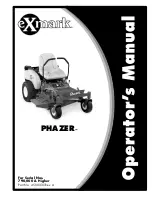 Exmark Phazer PHZ19KA343 Operator'S Manual preview