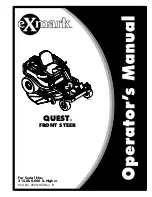 Exmark QSS708GEM42200 Operator'S Manual preview