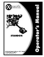 Preview for 1 page of Exmark STANDON Operator'S Manual