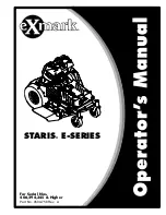 Preview for 1 page of Exmark STARIS E Series Operator'S Manual