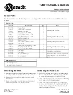 Preview for 1 page of Exmark TURF TRACER S-SERIES Operators Setup Instructions