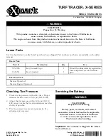 Exmark TURF TRACER X SERIES Setup Instruction preview