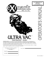 Exmark Ultra Vac Frontrunner Operator'S Manual предпросмотр