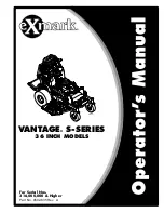 Exmark VANTAGE S Series Operator'S Manual preview