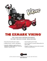 Exmark Viking Hydro VH15KA362 Brochure & Specs предпросмотр