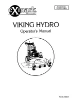 Preview for 1 page of Exmark VIKING HYDRO Operator'S Manual