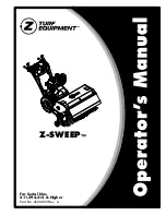 Exmark Z Turf Equipment Z-SWEEP Operator'S Manual предпросмотр