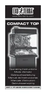 Exo Terra Compact Top Extra Large Operating Instructions Manual preview