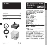 Preview for 2 page of Exo Terra Monsoon RS400 Operating Instructions Manual