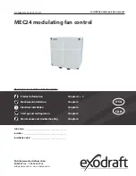 Предварительный просмотр 1 страницы Exodraft MEC24 Installation And Operation Manual