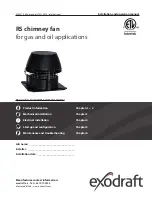 Preview for 1 page of Exodraft RS 009 Installation And Operation Manual