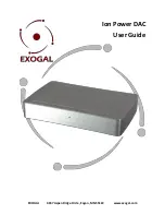 Preview for 1 page of Exogal Ion Power DAC User Manual