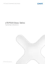 Exor eTOP500 Glass Series Operating Instructions Manual preview