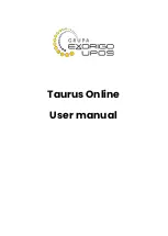 Предварительный просмотр 1 страницы Exorigo-Upos Taurus Online User Manual