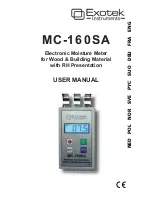 Предварительный просмотр 1 страницы Exotek Instruments MC-160SA User Manual