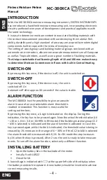 Предварительный просмотр 4 страницы Exotek Instruments MC-380XCA User Manual