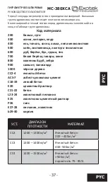 Предварительный просмотр 37 страницы Exotek Instruments MC-380XCA User Manual