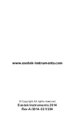 Предварительный просмотр 28 страницы Exotek Instruments MC-60CPA User Manual