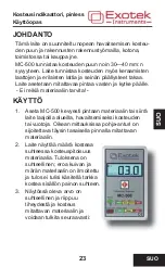 Предварительный просмотр 22 страницы Exotek MC-500 User Manual