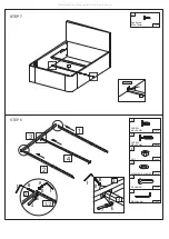 Предварительный просмотр 6 страницы expand furniture PRATICO END LIFT UP QUEEN BED Assembly Instruction Manual