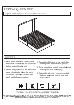 expand furniture REVEAL QUEEN BED Assembly Instruction Manual preview