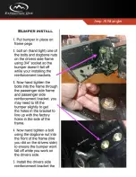 Preview for 5 page of Expedition One Mule Front Bumper Installation Manual