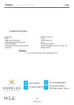 Предварительный просмотр 8 страницы ExPelec NICOLS C 524 User Manual