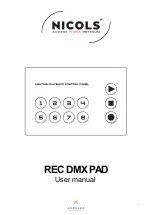 Предварительный просмотр 6 страницы ExPelec Nicols REC DMX PAD User Manual