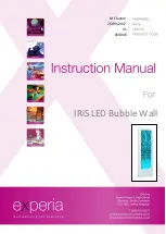 Предварительный просмотр 1 страницы Experia IRiS LED Bubble Wall Instruction Manual