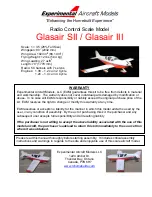 Experimental Aircraft Models Glasair III Assembly Manual предпросмотр