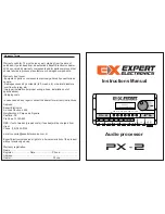 Expert Electronics PX-2 Instruction Manual preview