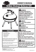 Preview for 1 page of EXPERT GRILL XG19-103-001-01 Owner'S Manual