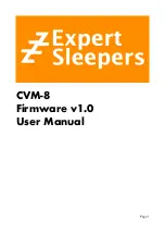 Предварительный просмотр 1 страницы Expert Sleepers CVM-8 User Manual