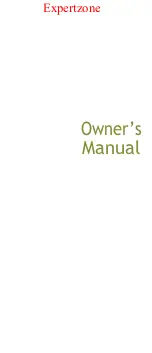 Предварительный просмотр 1 страницы Expertzone 3110 Owner'S Manual