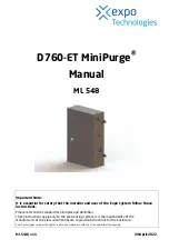 EXPO D760-ET MiniPurge Manual preview