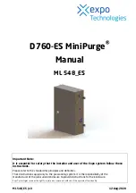 EXPO MiniPurge D760-ES Manual предпросмотр