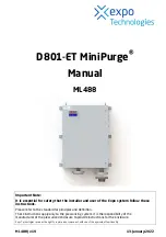 EXPO MiniPurge D801/ET Manual preview