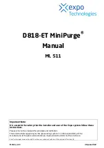 Предварительный просмотр 1 страницы EXPO MiniPurge D818-ET Manual