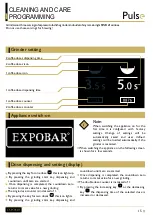 Preview for 15 page of Expobar PULSE 65 User Manual