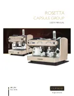 Expobar ROSETTA CAPSULE GROUP User Manual предпросмотр