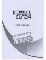 Предварительный просмотр 1 страницы Expolite ELF24 User Manual