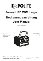 Предварительный просмотр 1 страницы Expolite FesnelLED WW Large User Manual